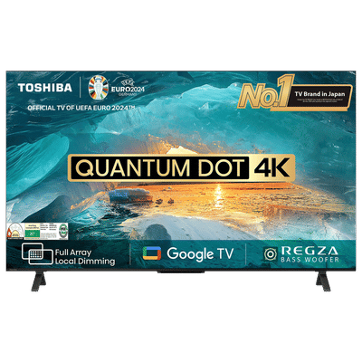 TOSHIBA M550MP 140 cm (55 inch) 1 Star 4K Ultra HD QLED Smart Google TV with Built-in Google Assistant (2023 model)