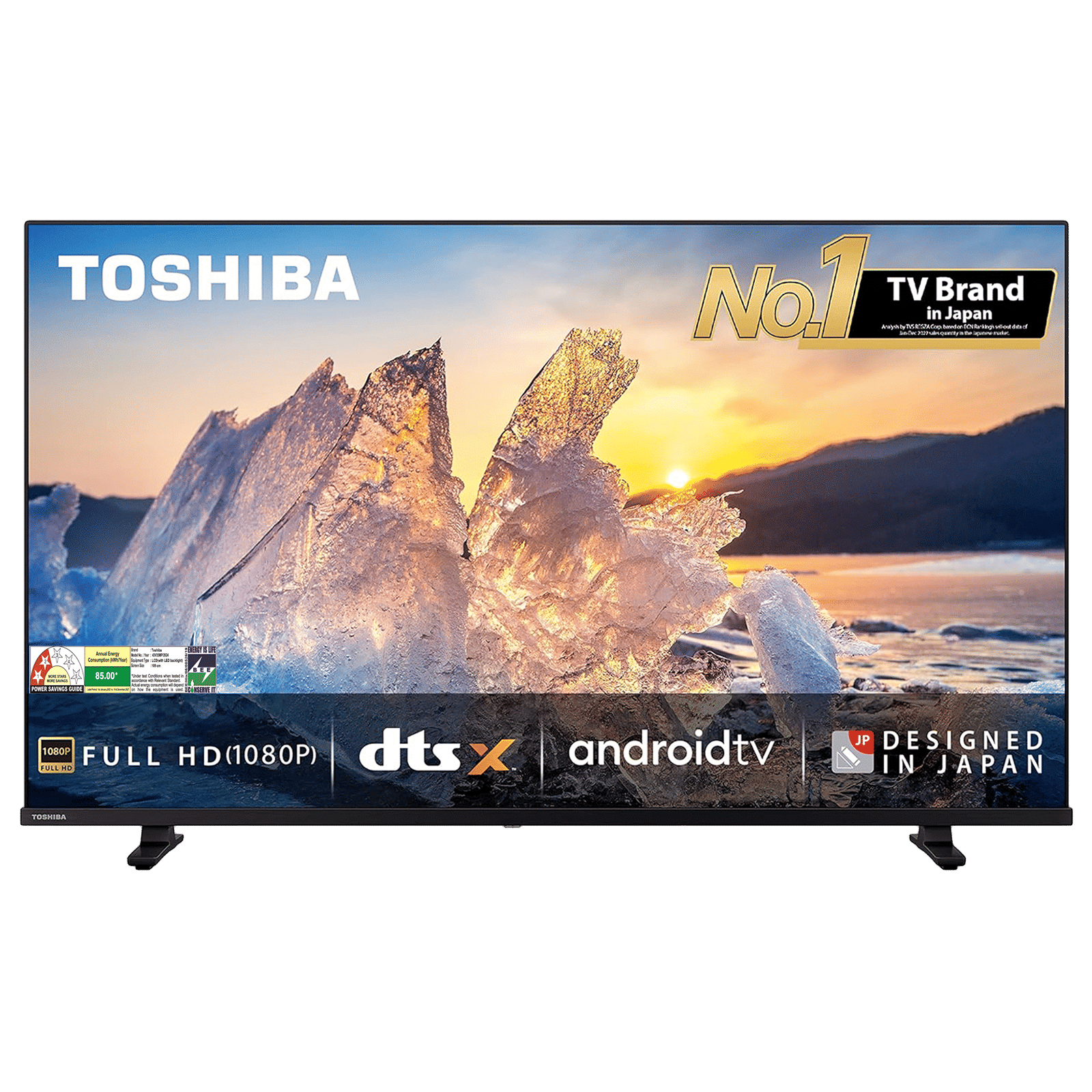TOSHIBA V35MP 109 cm (43 inch) Full HD LED Smart Android TV with Built-in Google Assistant (2023 model)_1
