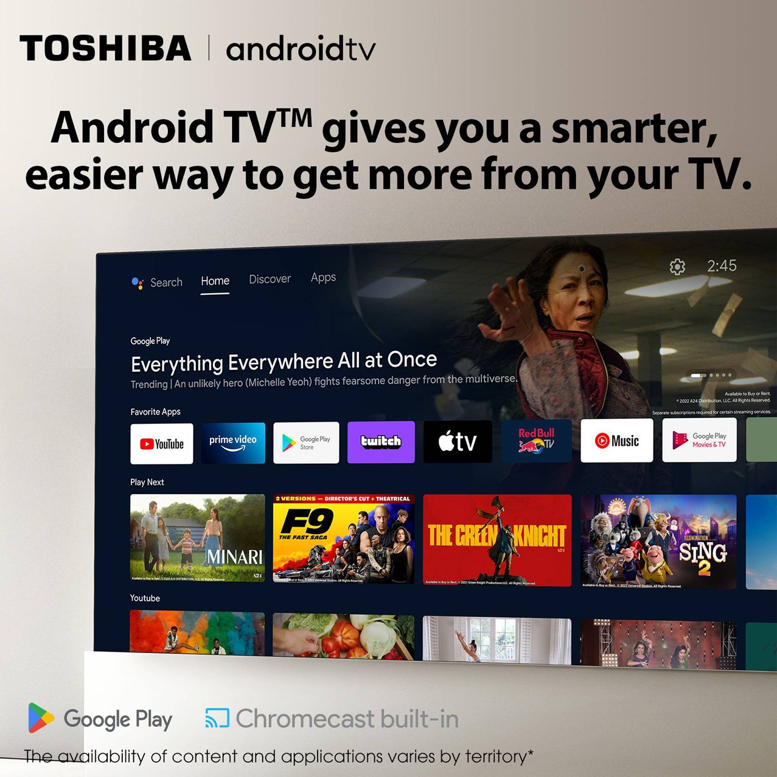 TOSHIBA V35MP 109 cm (43 inch) Full HD LED Smart Android TV with Built-in Google Assistant (2023 model)_15