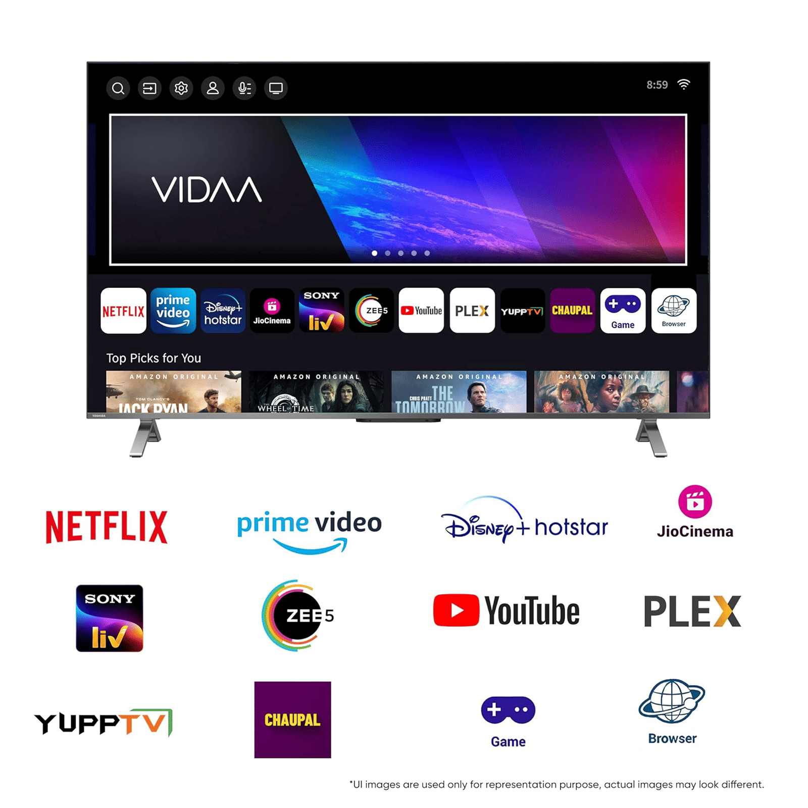 TOSHIBA M650MP 165 cm (65 inch) 4K Ultra HD QLED Smart VIDAA TV with Built-in Google Assistant (2023 model) TOSHIBA M650MP 165 cm (65 inch) 4K Ultra HD QLED Smart VIDAA TV with Built-in Google Assistant (2023 model)_12