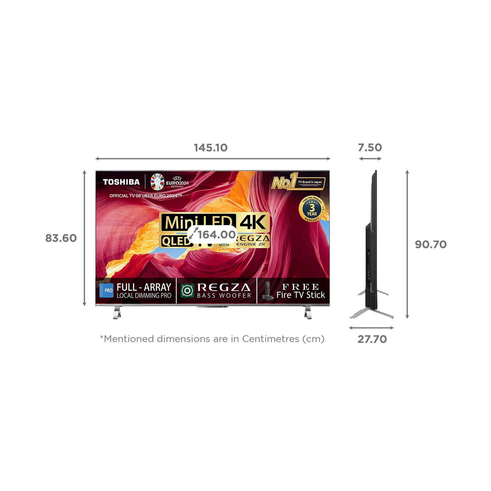 TOSHIBA M650MP 165 cm (65 inch) 4K Ultra HD QLED Smart VIDAA TV with Built-in Google Assistant (2023 model) TOSHIBA M650MP 165 cm (65 inch) 4K Ultra HD QLED Smart VIDAA TV with Built-in Google Assistant (2023 model)_2