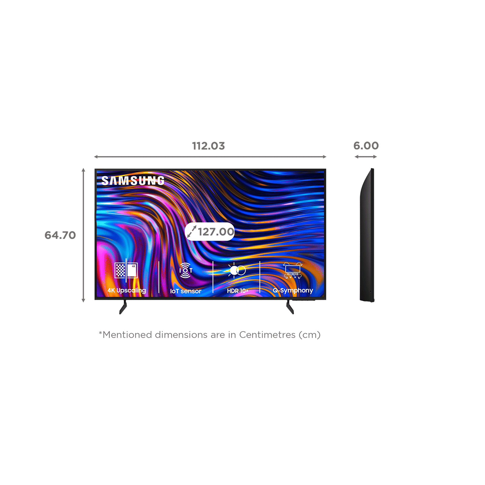 SAMSUNG DUE70 127 cm (50 inch) 4K Ultra HD LED Tizen OS TV with Crystal Processor 4K_2