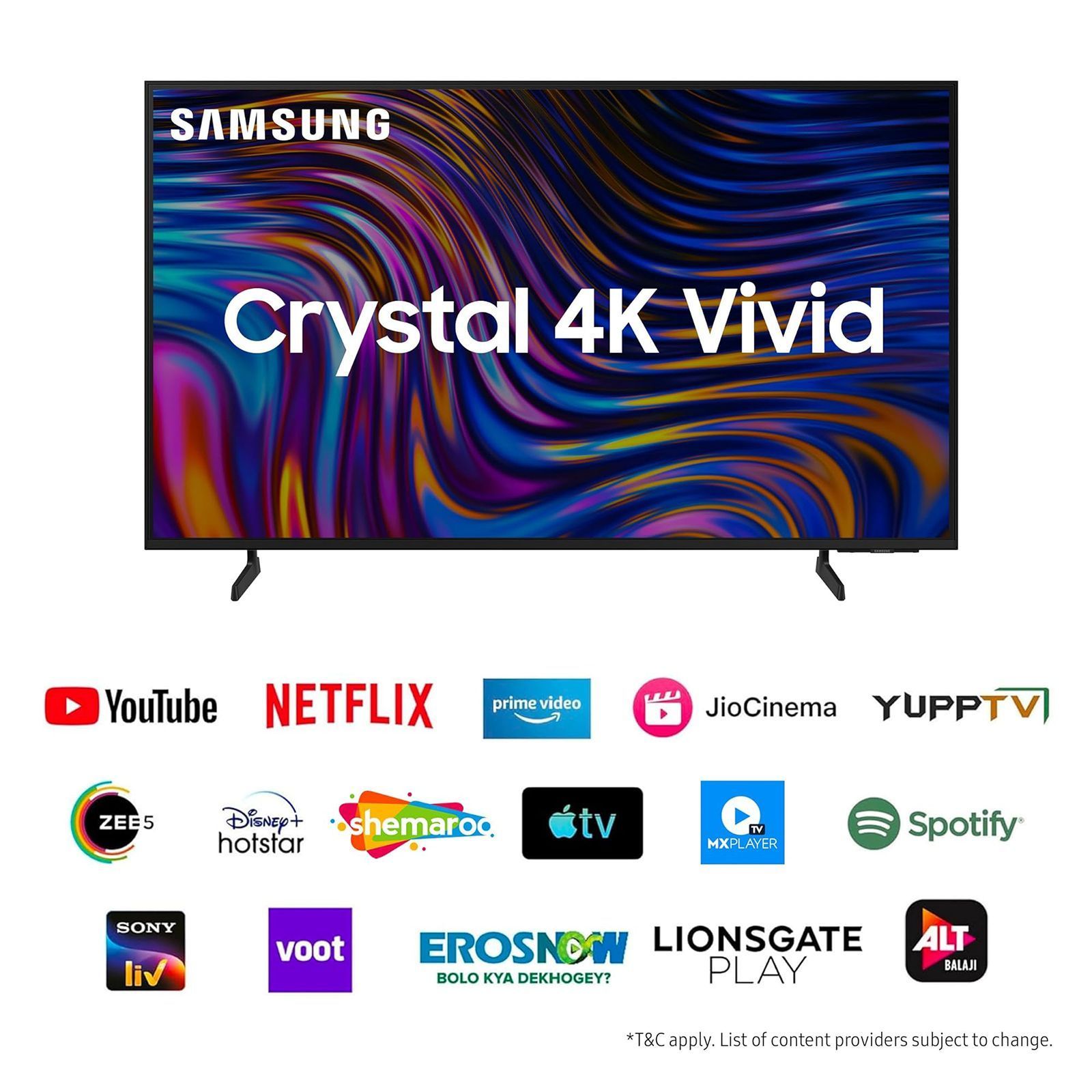 SAMSUNG DUE70 109 cm (43 inch) 1 Star 4K Ultra HD LED Tizen OS TV with Crystal Processor 4K_10