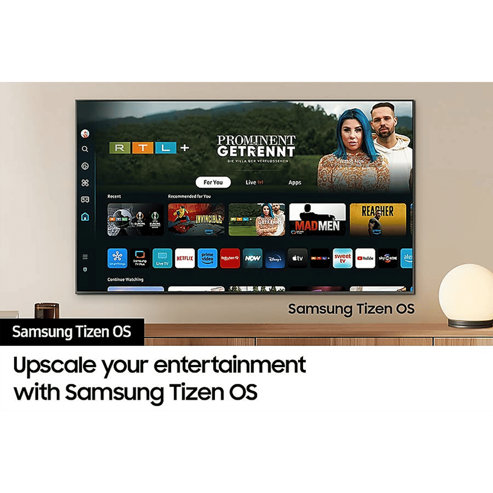 SAMSUNG DUE70 109 cm (43 inch) 1 Star 4K Ultra HD LED Tizen OS TV with Crystal Processor 4K_5