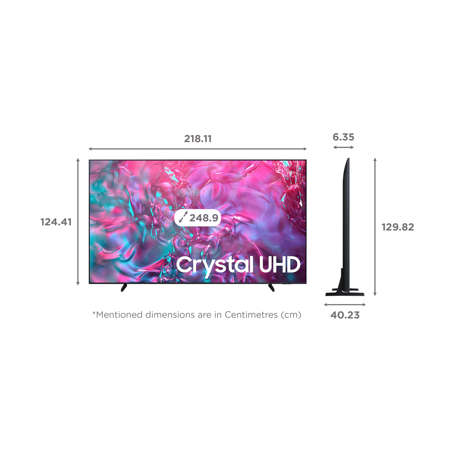 SAMSUNG DU9000 247 cm (98 inch) 4K Ultra HD LED Smart Tizen TV with 4K Upscaling (2024 model)_2