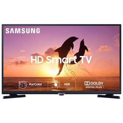 SAMSUNG T4380A Series 80 cm (32 inch) 2 Star HD Ready LED Smart Tizen TV with PurColor (2022 model)