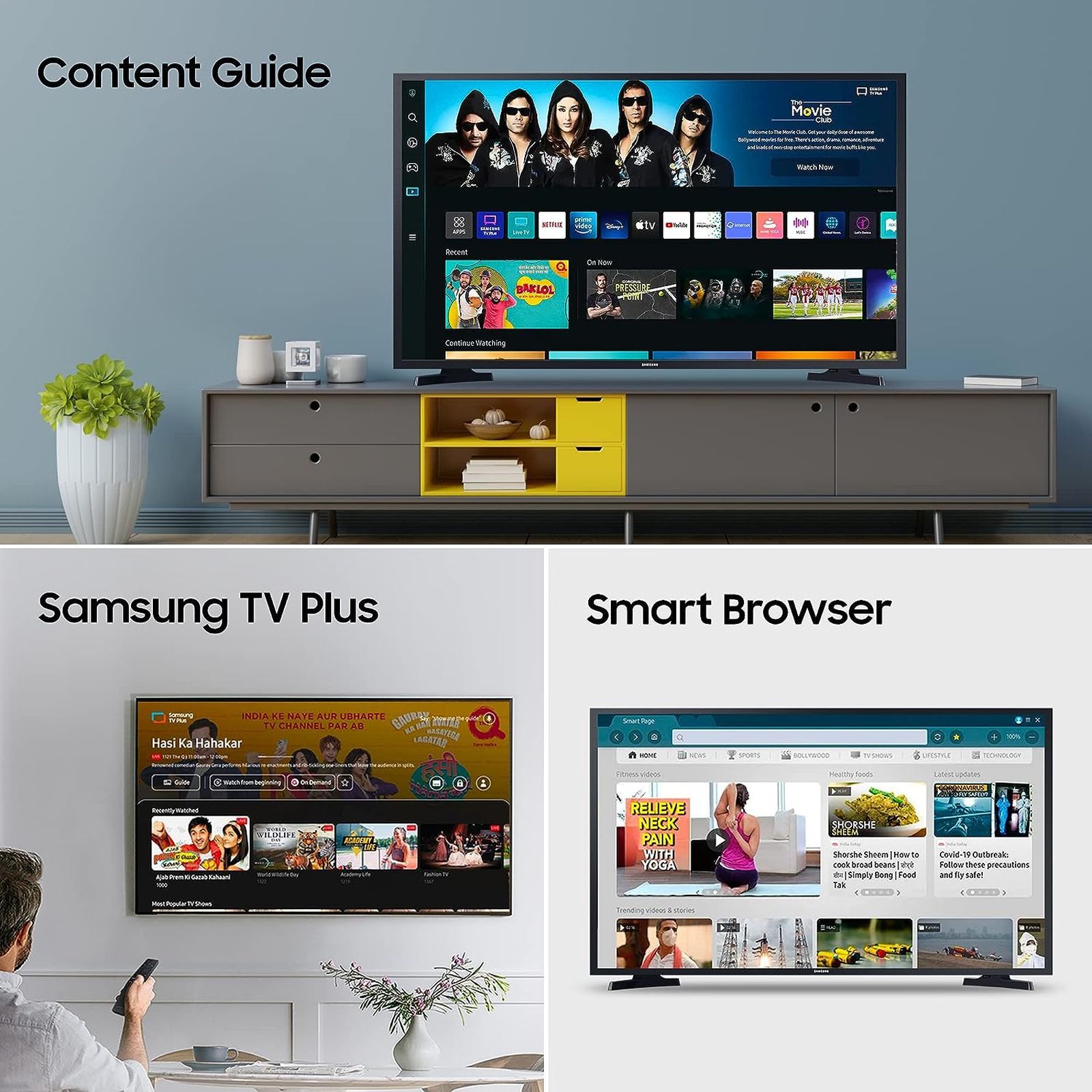 SAMSUNG T4380A Series 80 cm (32 inch) 2 Star HD Ready LED Smart Tizen TV with PurColor (2022 model) SAMSUNG T4380A Series 80 cm (32 inch) 2 Star HD Ready LED Smart Tizen TV with PurColor (2022 model)_8