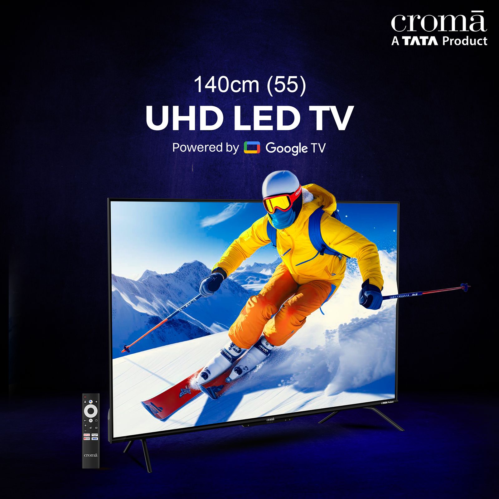Croma 140 cm (55 inch) LED 4K Ultra HD Google TV with Dolby Audio_12