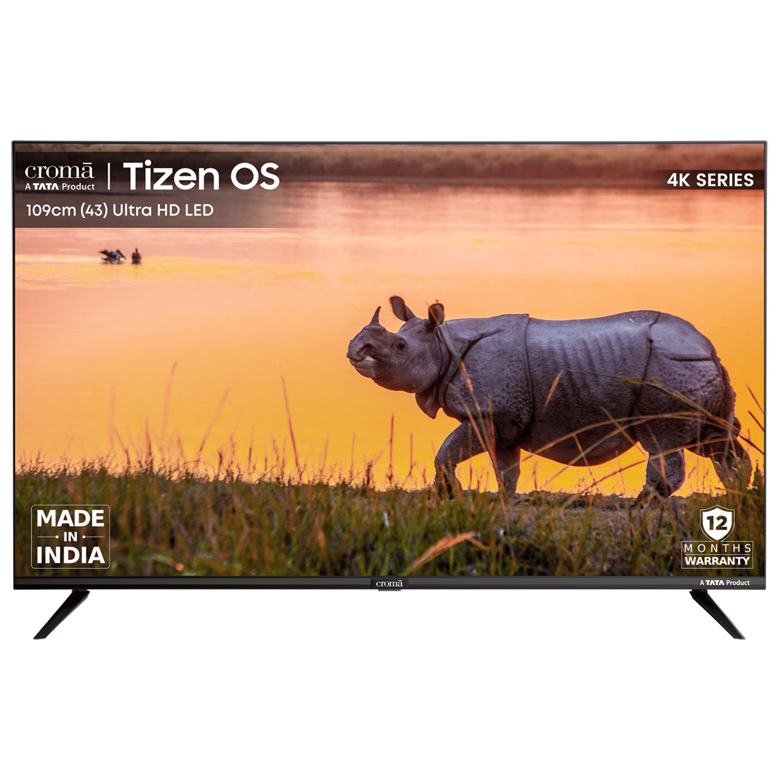 Croma 109 cm (43 inch) 4K Ultra HD LED Tizen TV with Dolby Audio Croma 109 cm (43 inch) 4K Ultra HD LED Tizen TV with Dolby Audio_1