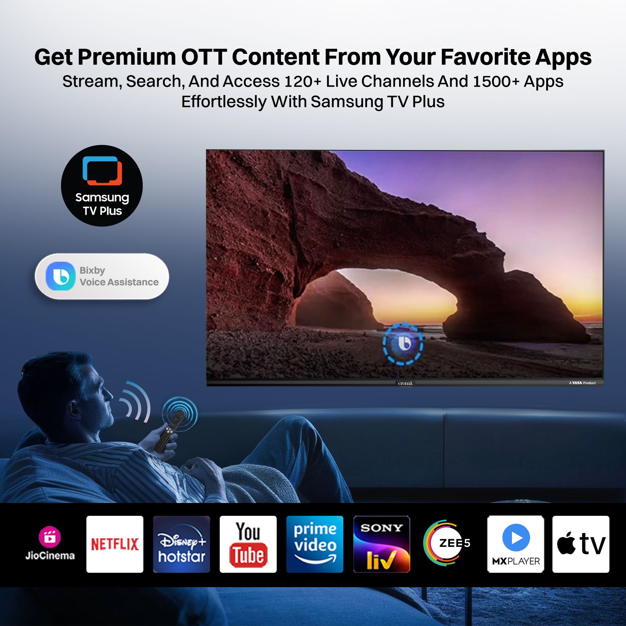 Croma 109 cm (43 inch) 4K Ultra HD LED Tizen TV with Dolby Audio Croma 109 cm (43 inch) 4K Ultra HD LED Tizen TV with Dolby Audio_14