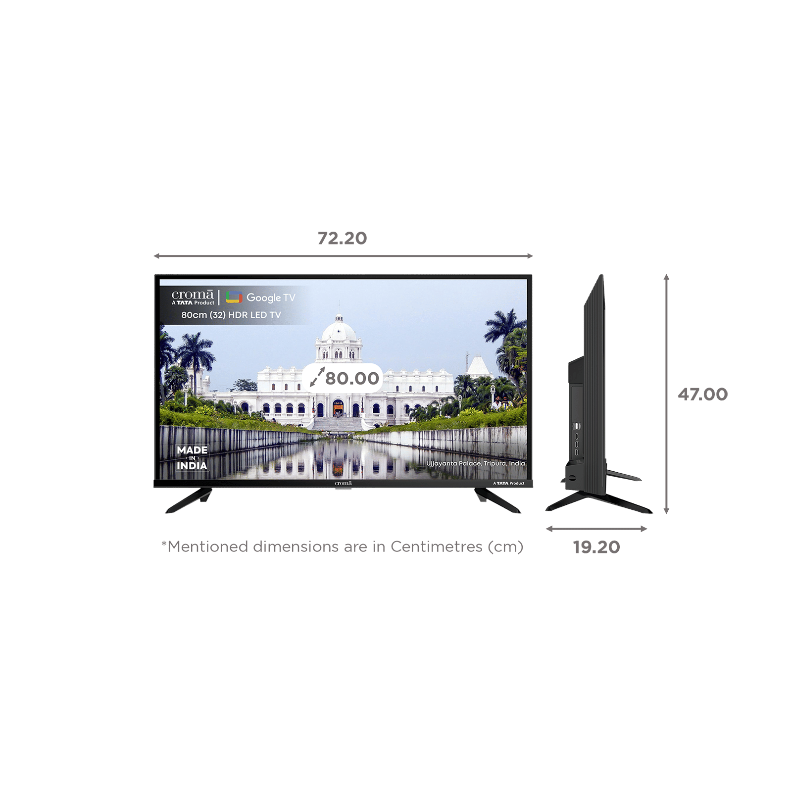 Croma 80 cm (32 inch) HD Ready LED Smart Google TV with Dolby Audio (2025 model) Croma 80 cm (32 inch) HD Ready LED Smart Google TV with Dolby Audio (2025 model)_2