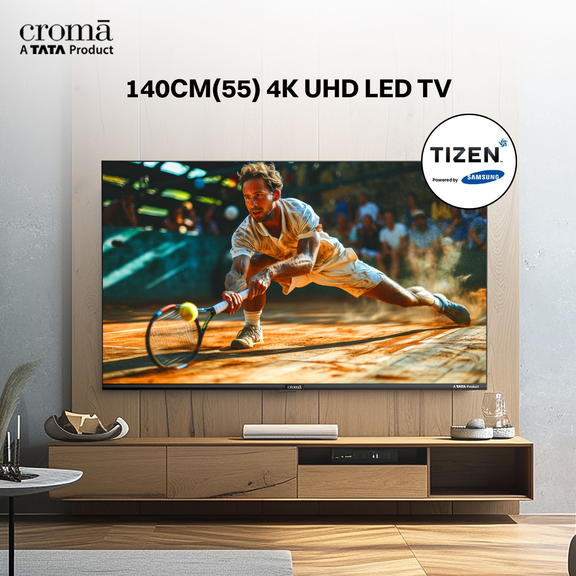 Croma 140 cm (55 inch) 4K Ultra HD LED Smart Tizen TV with Dolby Audio Croma 140 cm (55 inch) 4K Ultra HD LED Smart Tizen TV with Dolby Audio_9