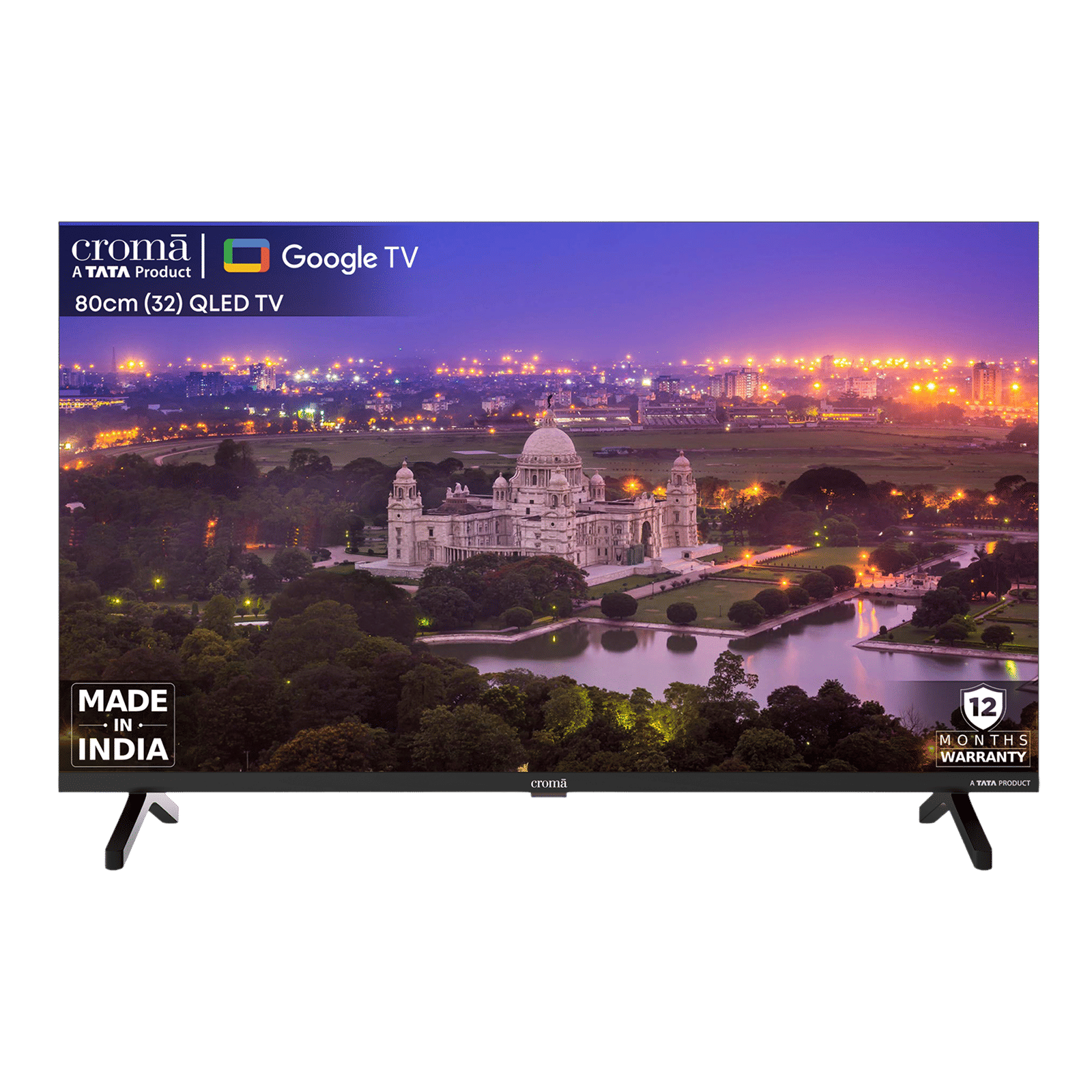 Croma 80 cm (32 inch) HD Ready QLED Smart Google TV with Dolby Audio Croma 80 cm (32 inch) HD Ready QLED Smart Google TV with Dolby Audio_1