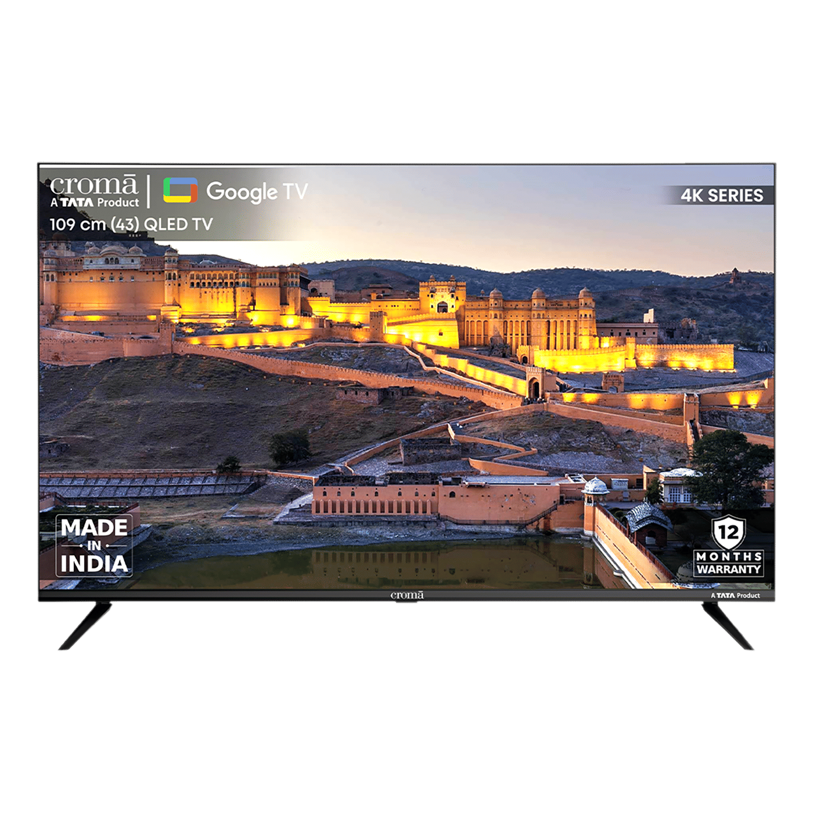 Croma 109 cm (43 inch) QLED 4K Ultra HD Google TV with Dolby Audio_1