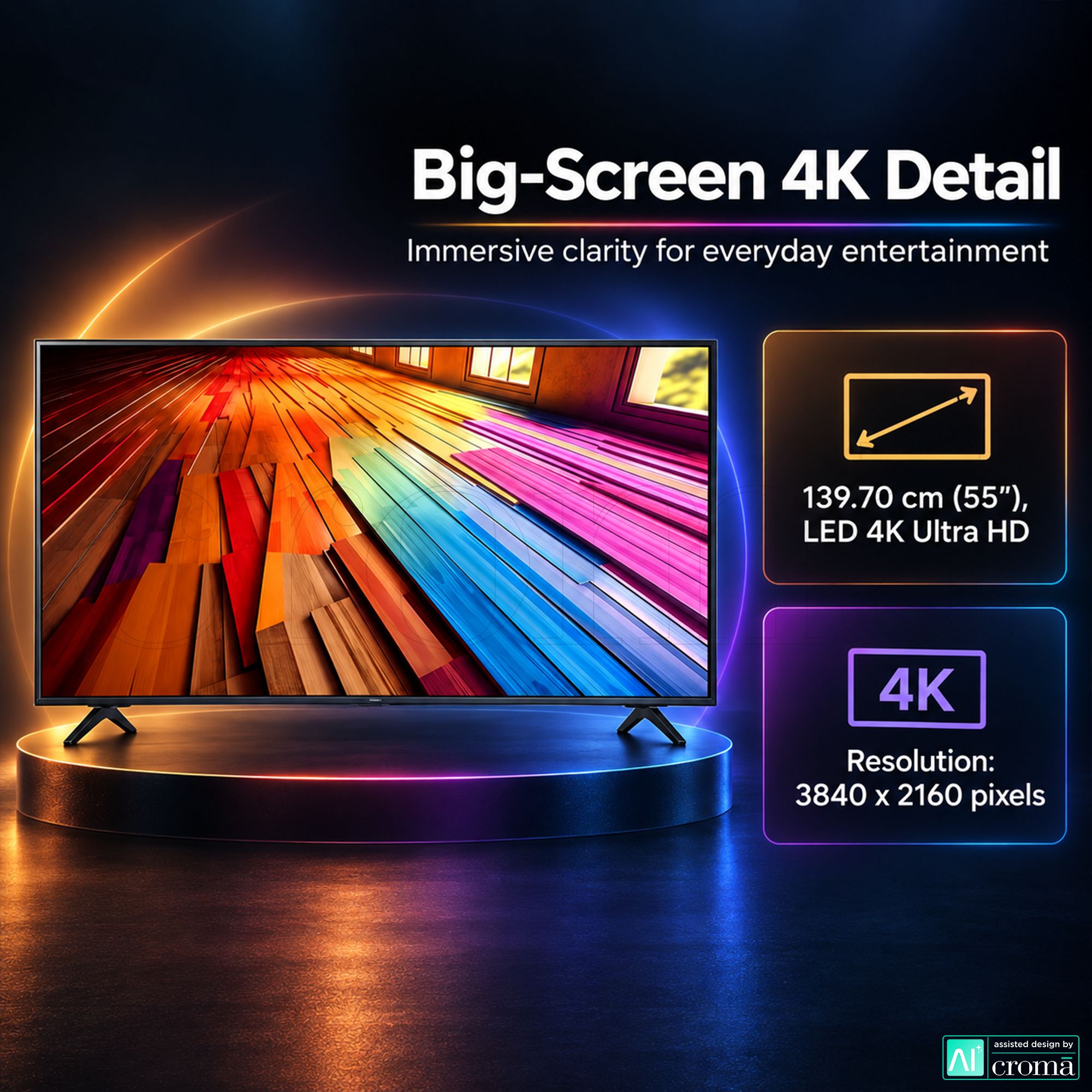 LG AI UT80 140 cm (55 inch) 2 Star 4K Ultra HD LED Smart WebOS TV with AI Acoustic Tuning (2025 model) LG AI UT80 140 cm (55 inch) 2 Star 4K Ultra HD LED Smart WebOS TV with AI Acoustic Tuning (2025 model)_4
