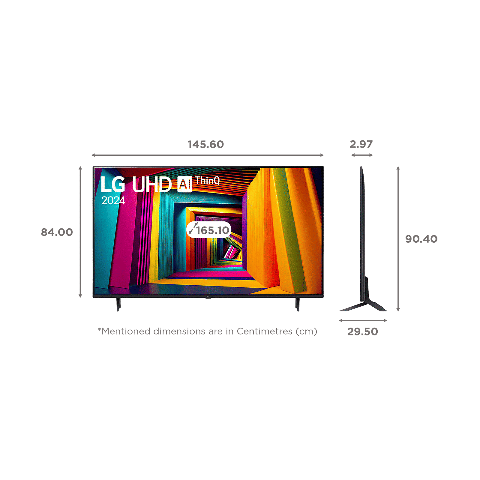 LG AI UT90 165 cm (65 inch) 4K Ultra HD LED Smart WebOS TV with AI Acoustic Tuning (2025 model)_2
