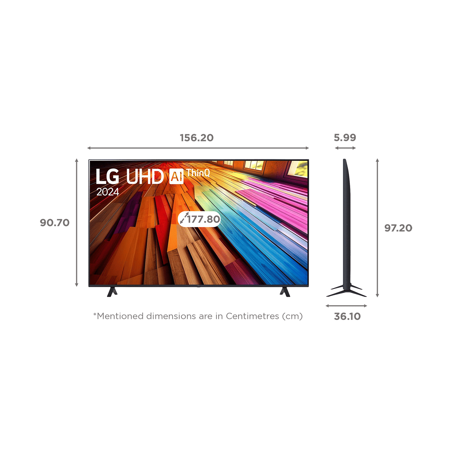 LG AI UT80 178 cm (70 inch) 4K Ultra HD LED Smart WebOS TV with Filmmaker Mode (2025 model) LG AI UT80 178 cm (70 inch) 4K Ultra HD LED Smart WebOS TV with Filmmaker Mode (2025 model)_2