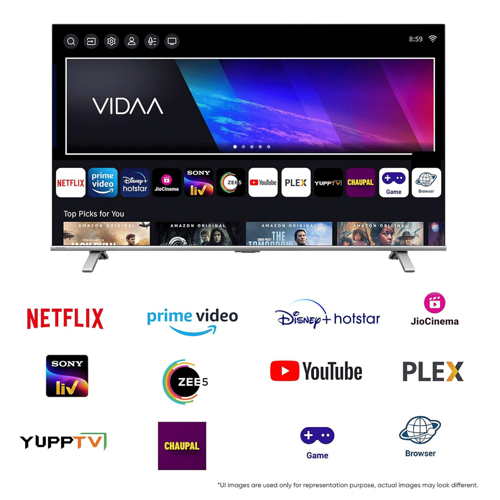 TOSHIBA C450 109 cm (43 inch) QLED 4K Ultra HD VIDDA TV with Regza Engine ZR TOSHIBA C450 109 cm (43 inch) QLED 4K Ultra HD VIDDA TV with Regza Engine ZR_17