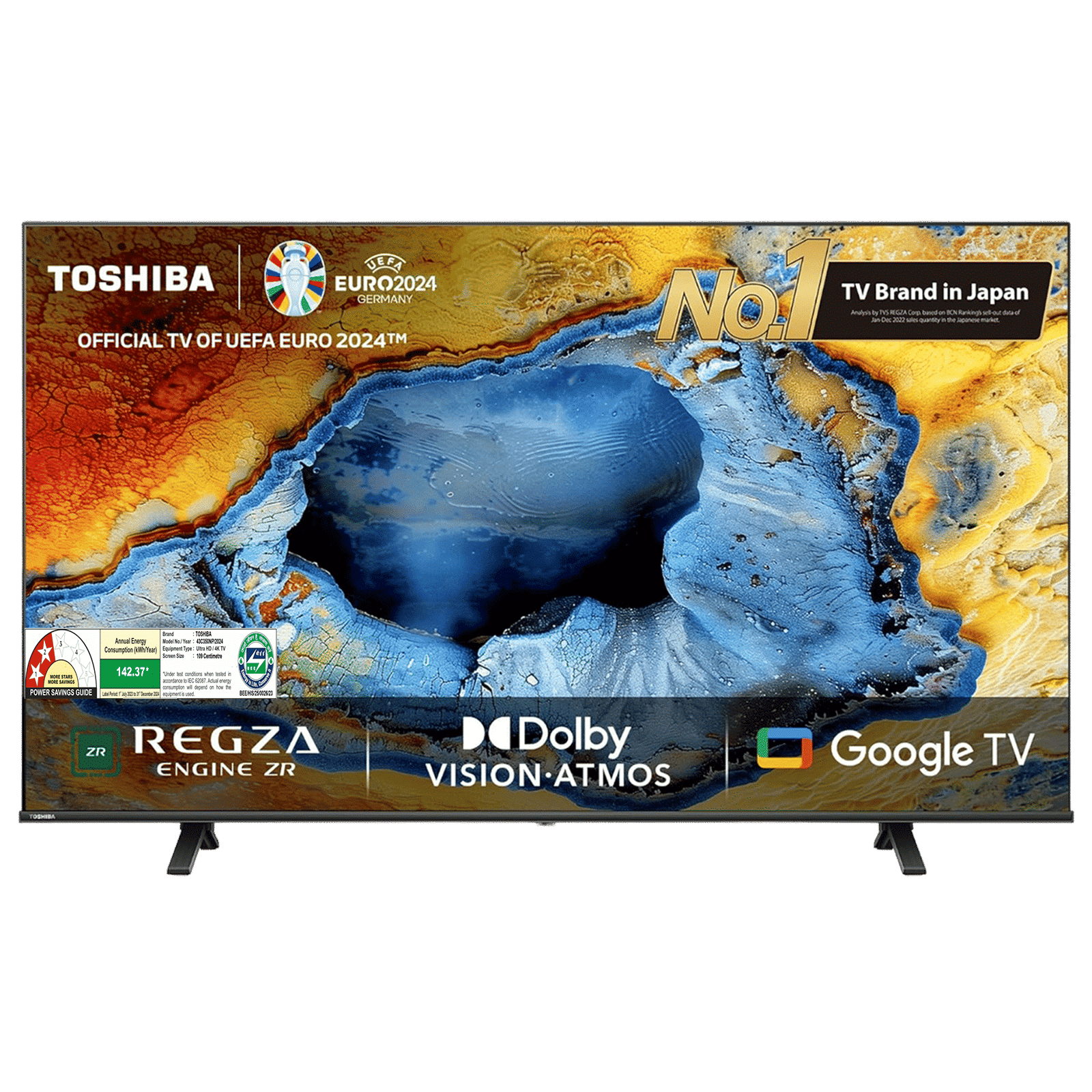 TOSHIBA C350NP 109 cm (43 inch) 4K Ultra HD LED Google TV with Regza Engine 4K (2024 model) TOSHIBA C350NP 109 cm (43 inch) 4K Ultra HD LED Google TV with Regza Engine 4K (2024 model)_1
