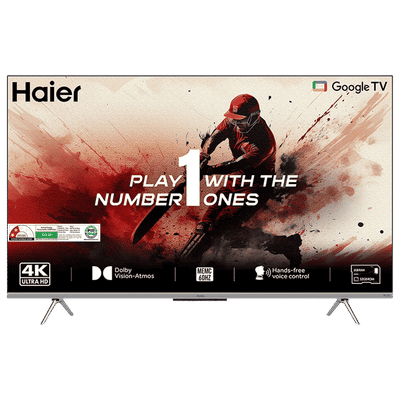 Haier P7 Series 140 cm (55 inch) 2 Star 4K Ultra HD LED Smart Google TV with Dolby Vision & Dolby Atmos (2024 model)