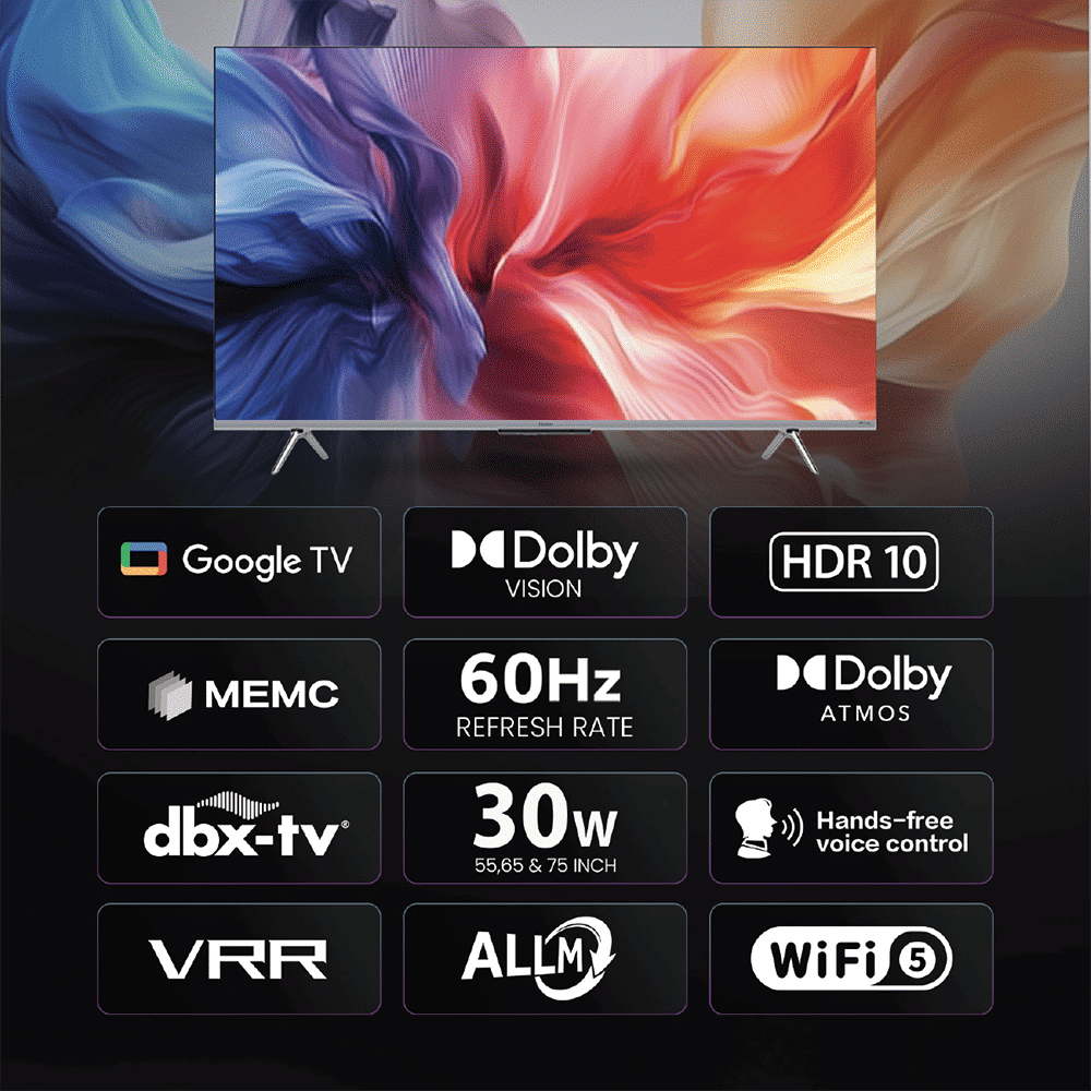 Haier P7 Series 140 cm (55 inch) 2 Star 4K Ultra HD LED Smart Google TV with Dolby Vision & Dolby Atmos (2024 model) Haier P7 Series 140 cm (55 inch) 2 Star 4K Ultra HD LED Smart Google TV with Dolby Vision & Dolby Atmos (2024 model)_14