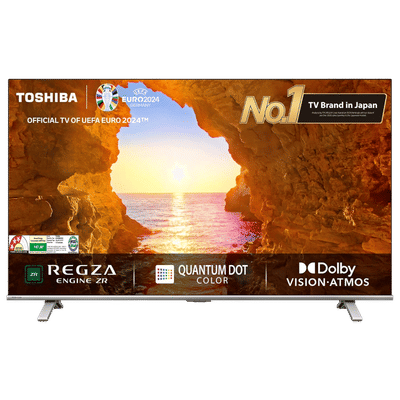 TOSHIBA C450 127 cm (50 inch) 3 Star 4K Ultra HD QLED Smart VIDAA TV with Built-in Alexa (2024 model)