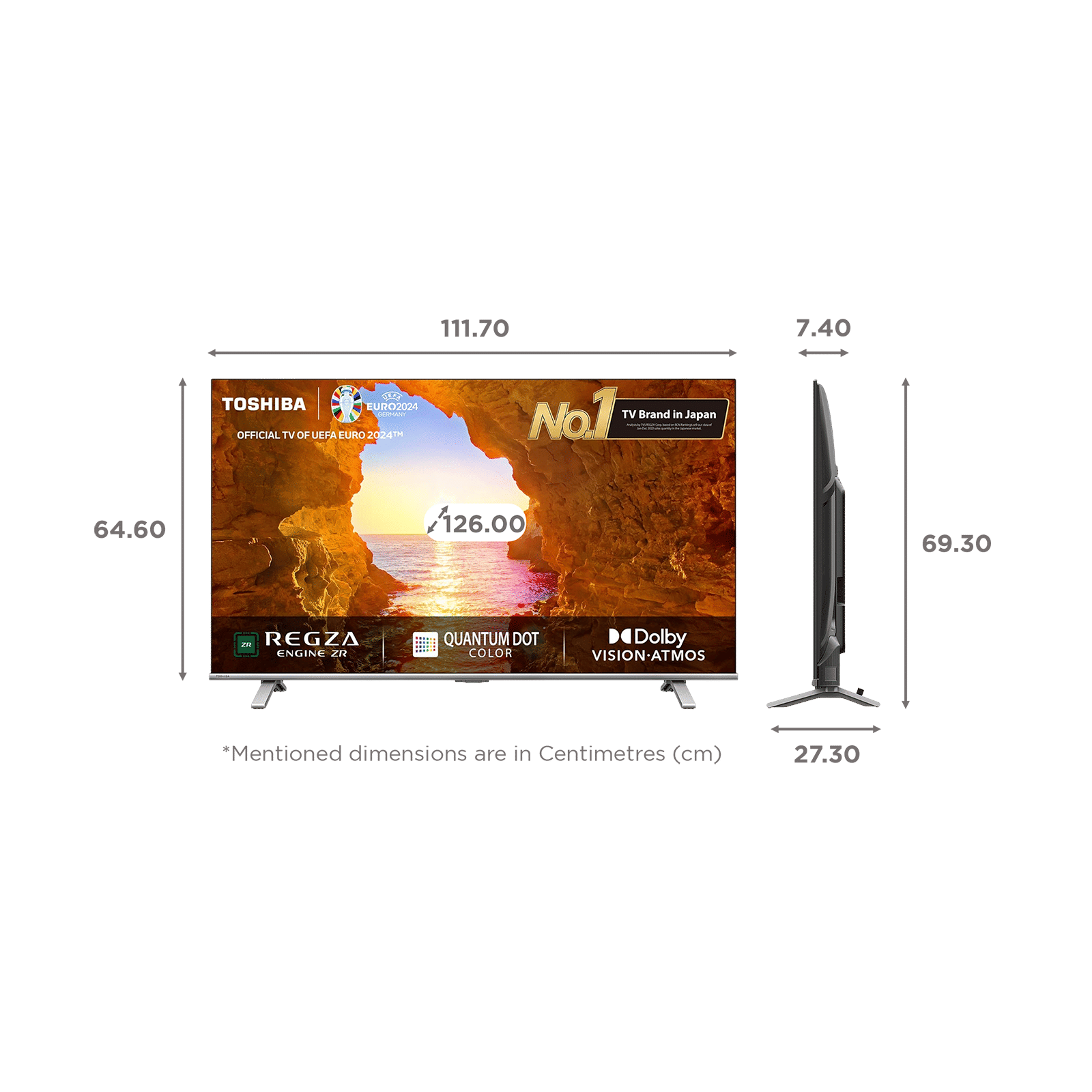 TOSHIBA C450 127 cm (50 inch) 4K Ultra HD QLED Smart VIDAA TV with Built-in Alexa (2024 model)_2