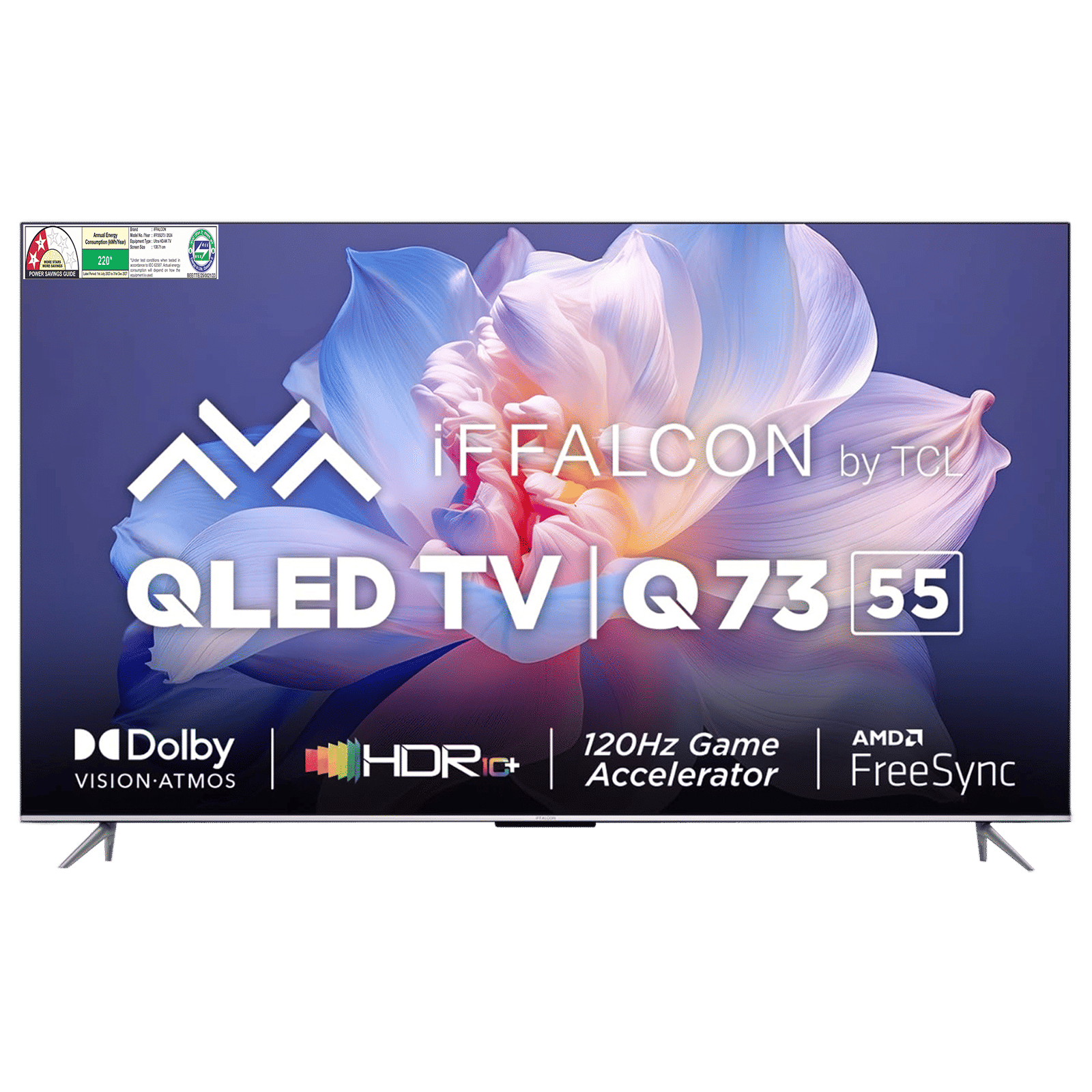 iFFALCON Q73 140 cm (55 inch) QLED 4K Ultra HD Google TV with Dolby Atmos & DTS Virtual:X (2023 model) iFFALCON Q73 140 cm (55 inch) QLED 4K Ultra HD Google TV with Dolby Atmos & DTS Virtual:X (2023 model)_1