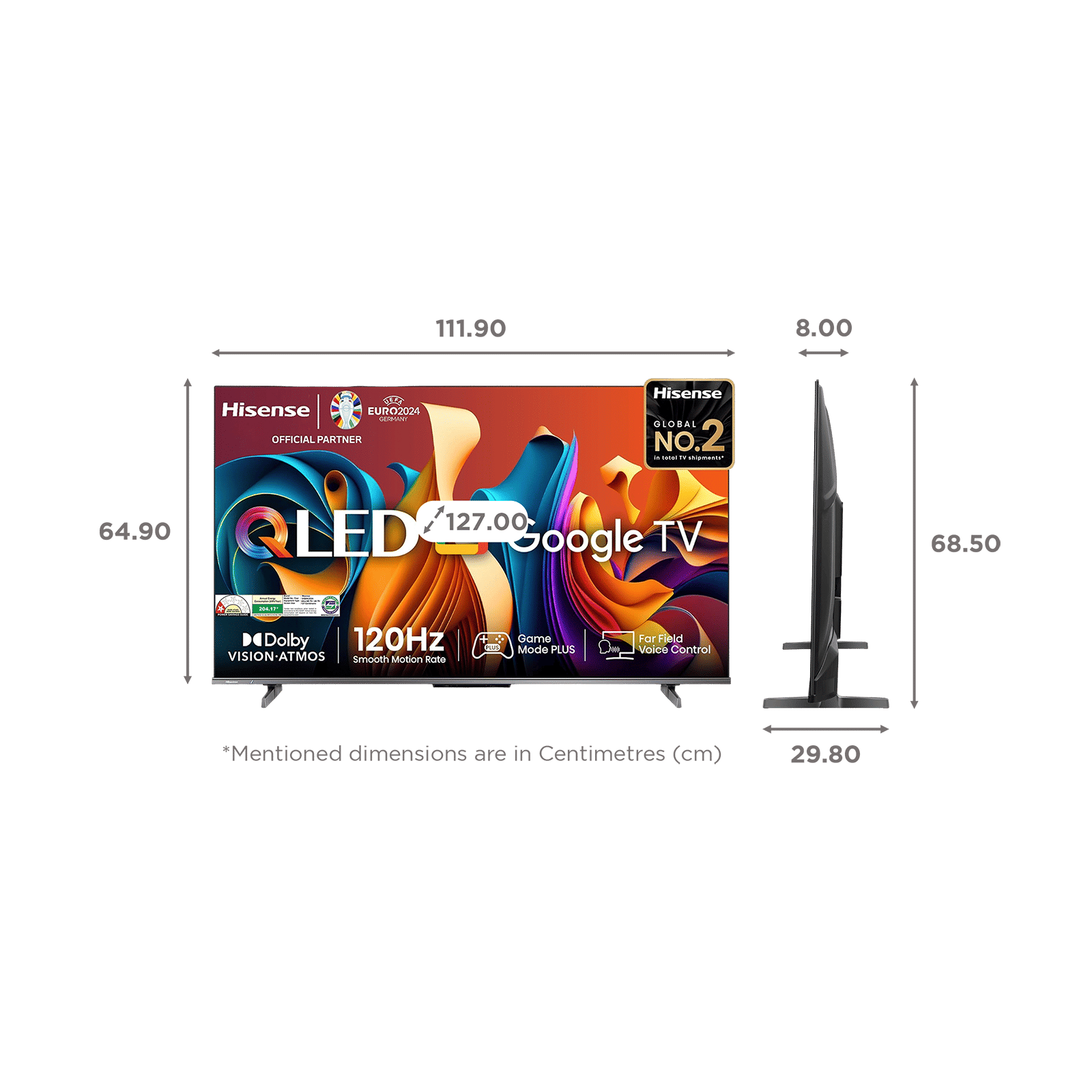 Hisense Q6N 127 cm (50 inch) QLED 4K Ultra HD Smart Google TV with 4K AI Upscaler (2024 model)_2