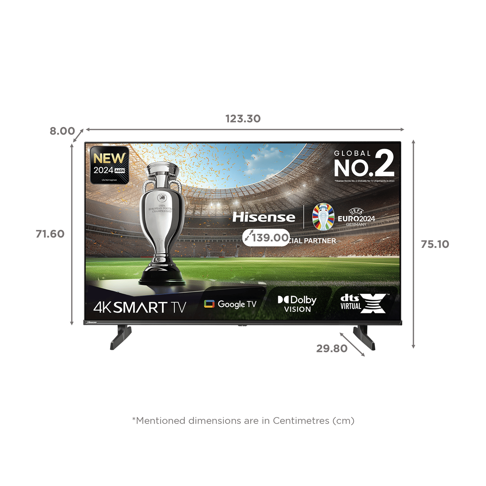Hisense A65N 140 cm (55 inch) LED 4K Ultra HD Google TV with Dolby Vision & Dolby Digital (2024 model)_2