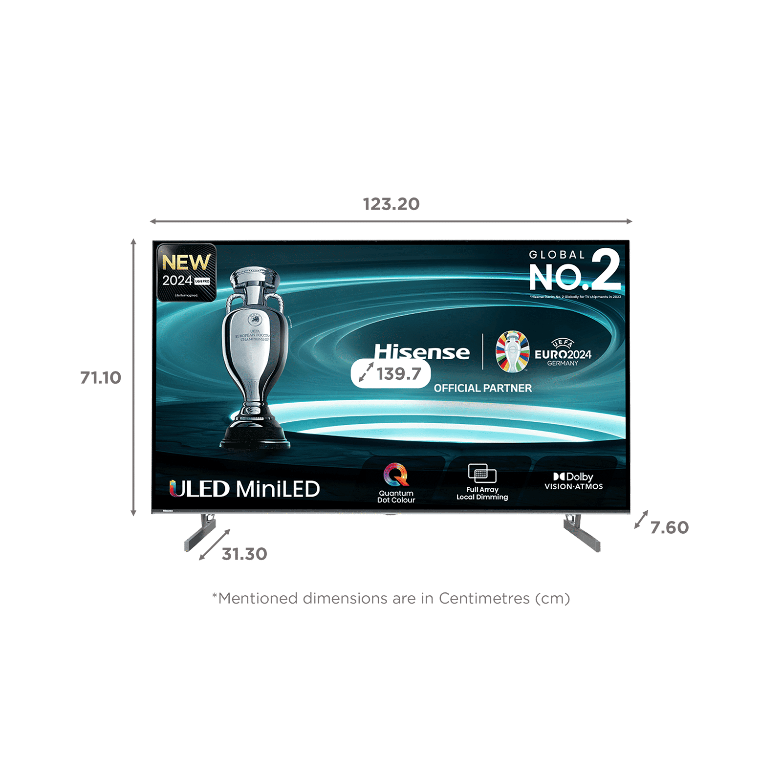 Hisense U6N Pro 140 cm (55 inch) 4K Ultra HD Mini LED Smart VIDAA TV with Dolby Vision & Dolby Atmos (2024 model)_2