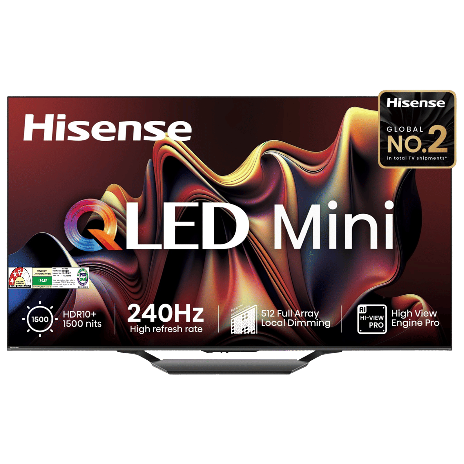 Hisense U7N 140 cm (55 inch) 4K Ultra HD Mini LED Smart VIDAA TV with Dolby Vision & Dolby Atmos (2024 model)_1