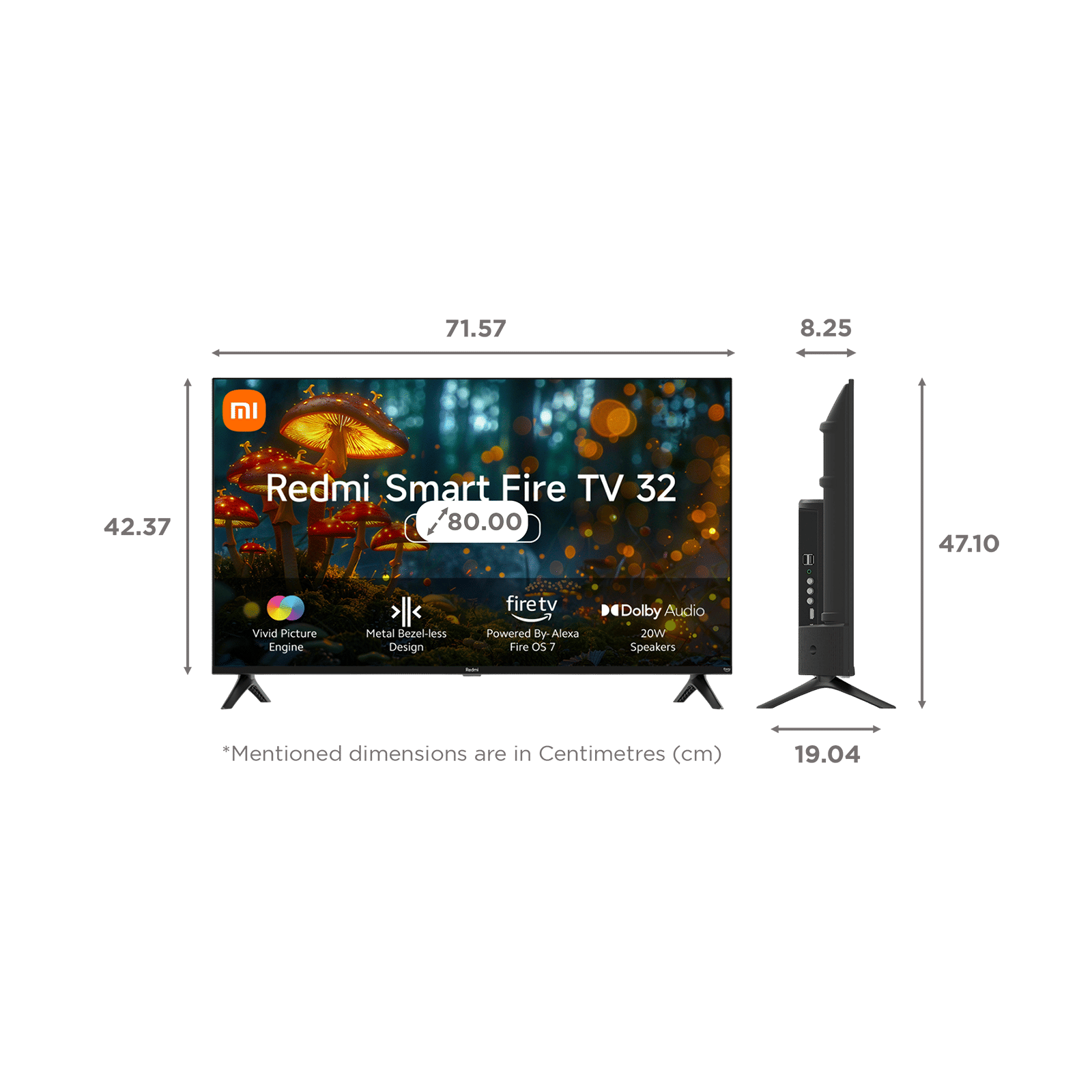 Redmi F Series 80 cm (32 inch) HD Ready LED Smart Fire TV with Dolby Audio (2024 model)_2