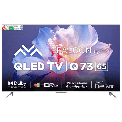 iFFALCON Q73 165 cm (65 inch) 2 Star QLED 4K Ultra HD Google TV with Dolby Audio (2023 model)