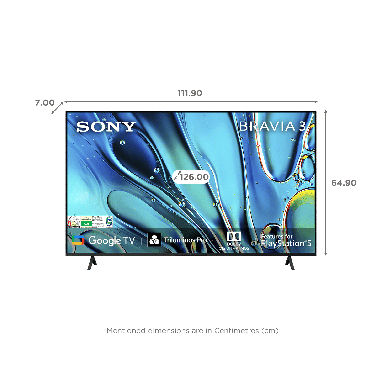 SONY BRAVIA 3 127 cm (50 inch) 4K Ultra HD LCD Smart Android TV with Auto Low Latency Mode (2024 Model)_2