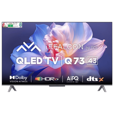 iFFALCON Q73 109 cm (43 inch) 2 Star QLED 4K Ultra HD Google TV with Dolby Vision & Dolby Atmos (2023 model)
