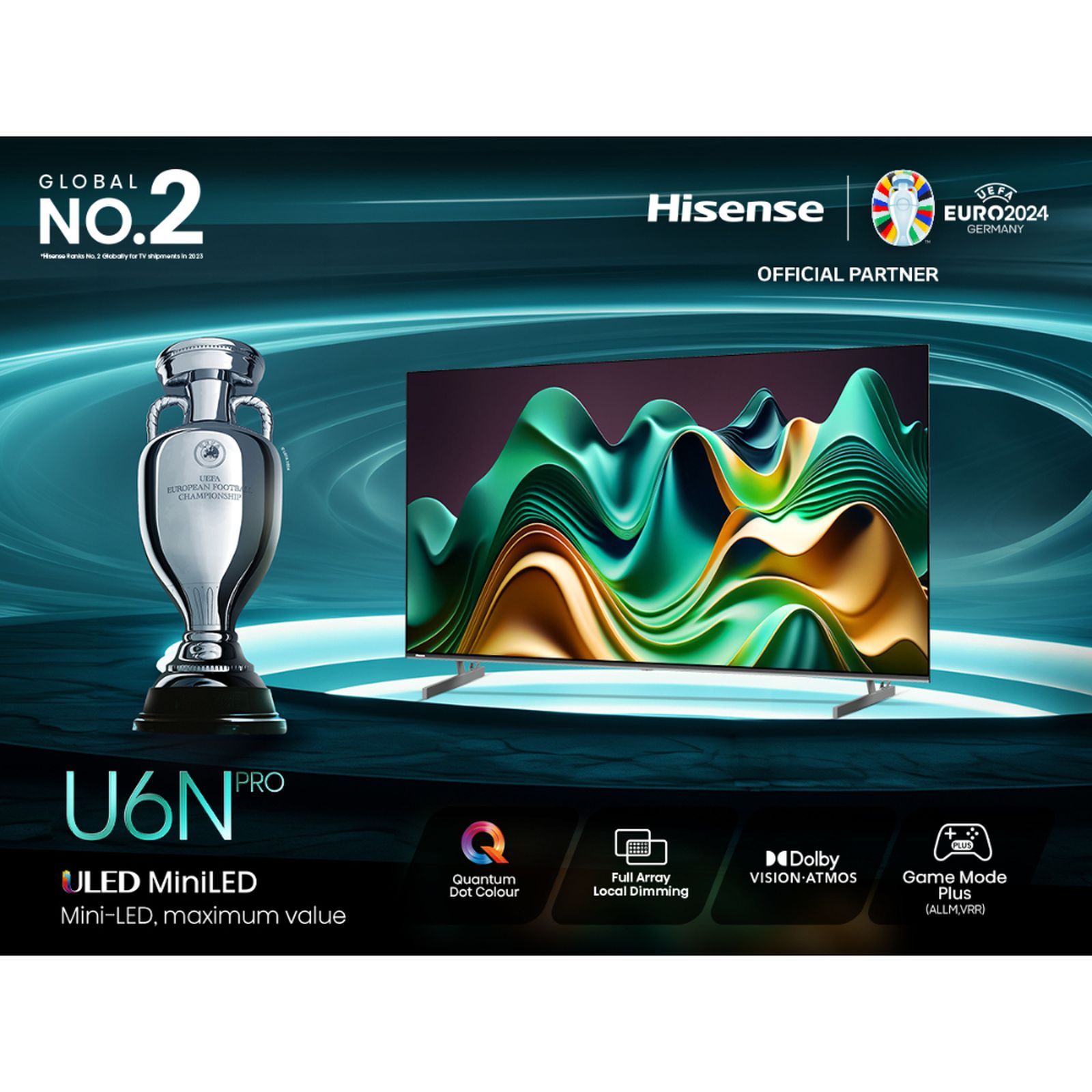 Hisense U6N Pro 165 cm (65 inch) 4K Ultra HD Mini LED Smart VIDAA TV with Dolby Vision & Dolby Atmos (2024 model)_8