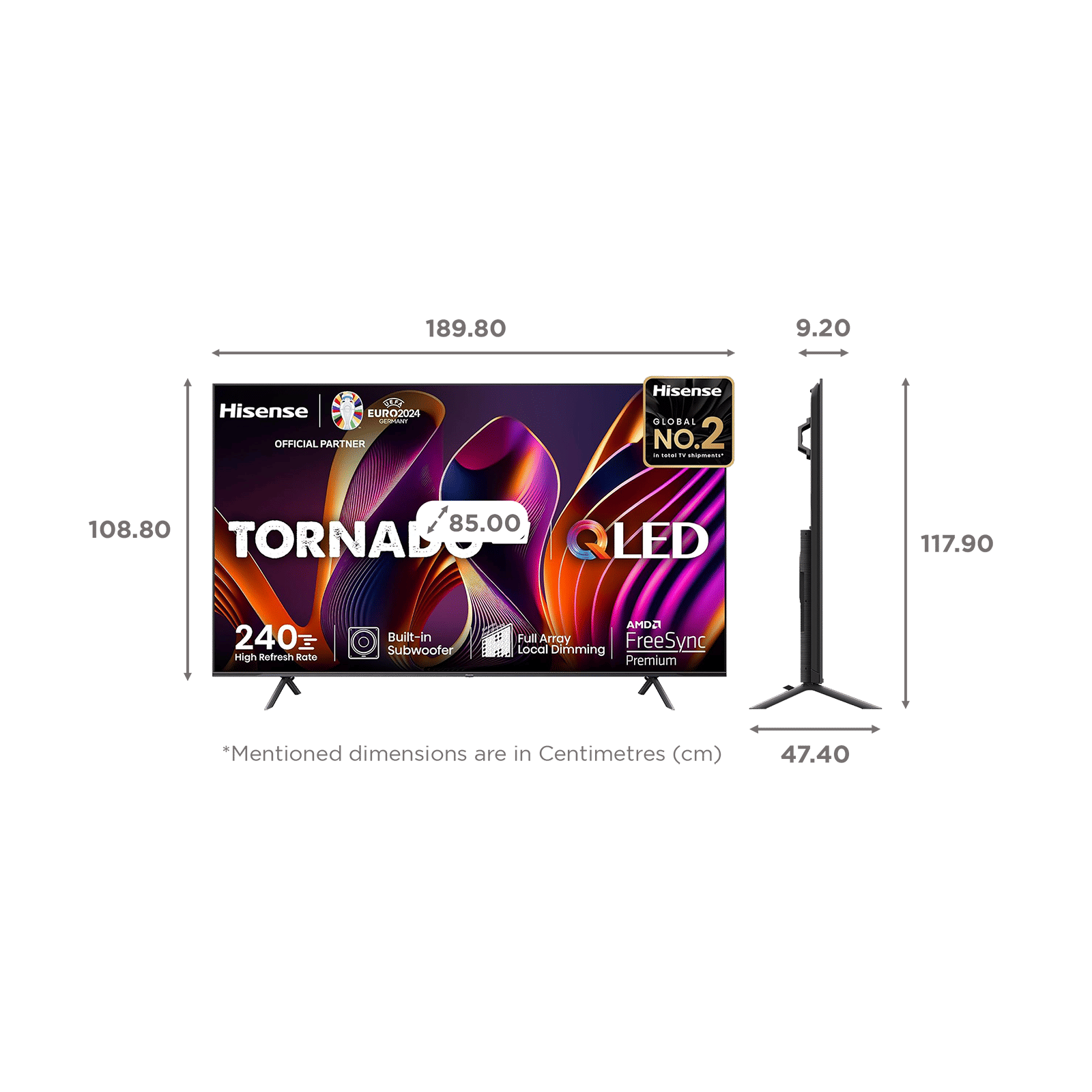 Hisense Q7N 215 cm (85 inch) QLED 4K Ultra HD VIDAA TV with Dolby Vision & Dolby Atmos (2024 model)_2