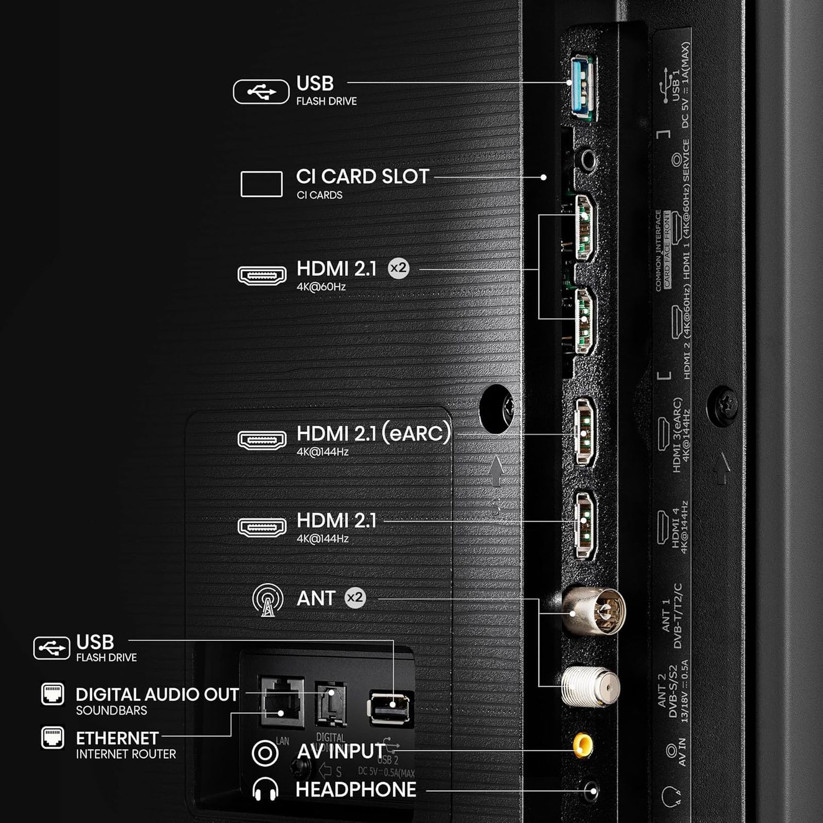 Hisense Q7N 253 cm (100 inch) QLED 4K Ultra HD VIDAA TV with Dolby Vision & Dolby Atmos (2024 model)_4
