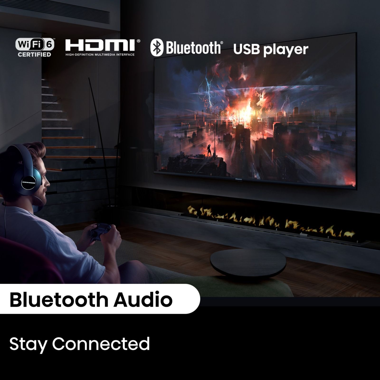 Hisense Q6N 165 cm (65 inch) QLED 4K Ultra HD Smart Google TV with 4K AI Upscaler (2024 model)_9