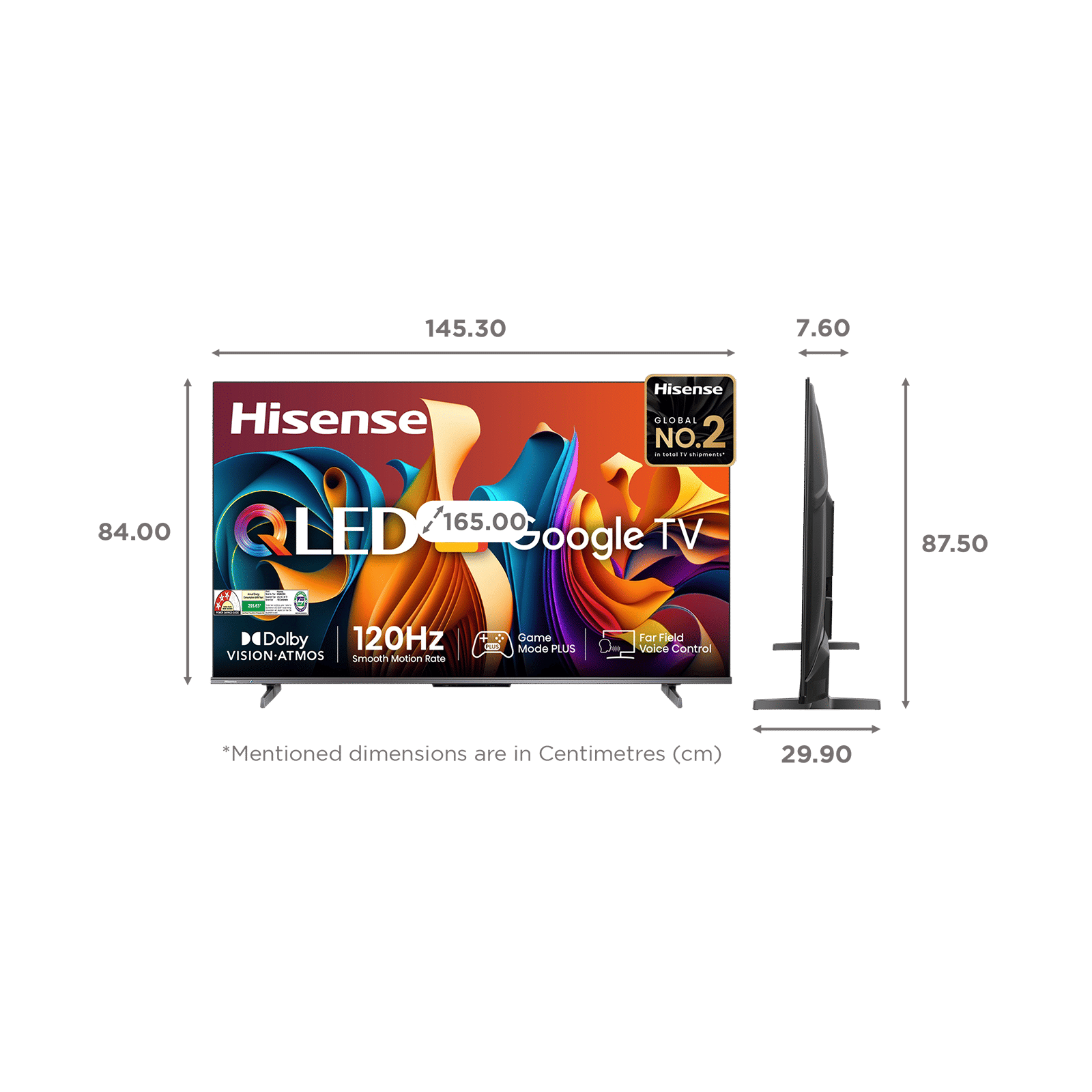 Hisense Q6N 165 cm (65 inch) QLED 4K Ultra HD Smart Google TV with 4K AI Upscaler (2024 model)_2