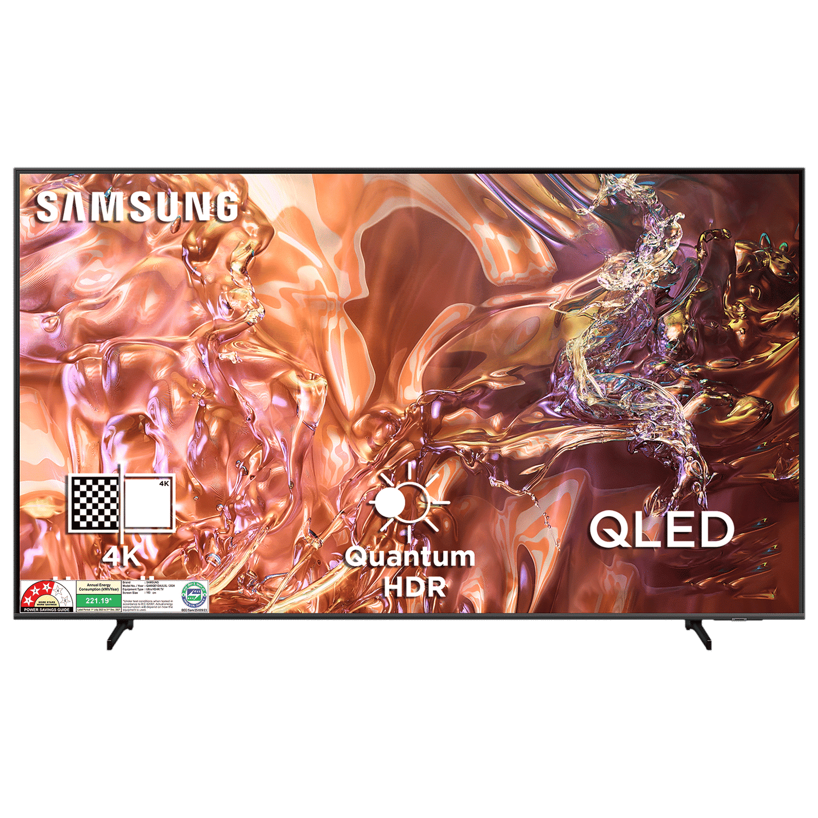 SAMSUNG QE1D 165 cm (65 inch) 3 Star QLED 4K Ultra HD Smart Tizen TV with 4K Upscaling (2024 model)_1