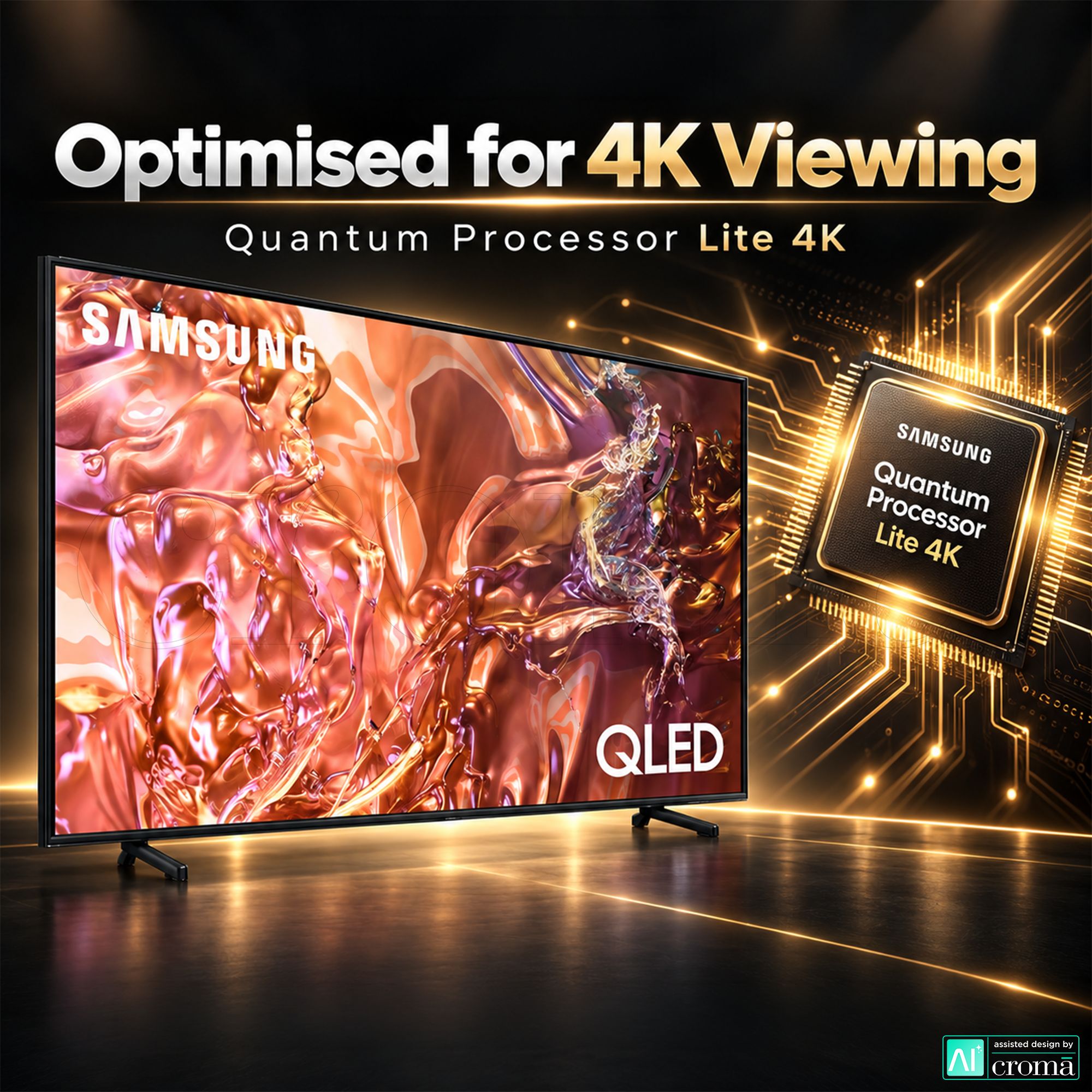 SAMSUNG QE1D 165 cm (65 inch) 3 Star QLED 4K Ultra HD Smart Tizen TV with 4K Upscaling (2024 model)_5