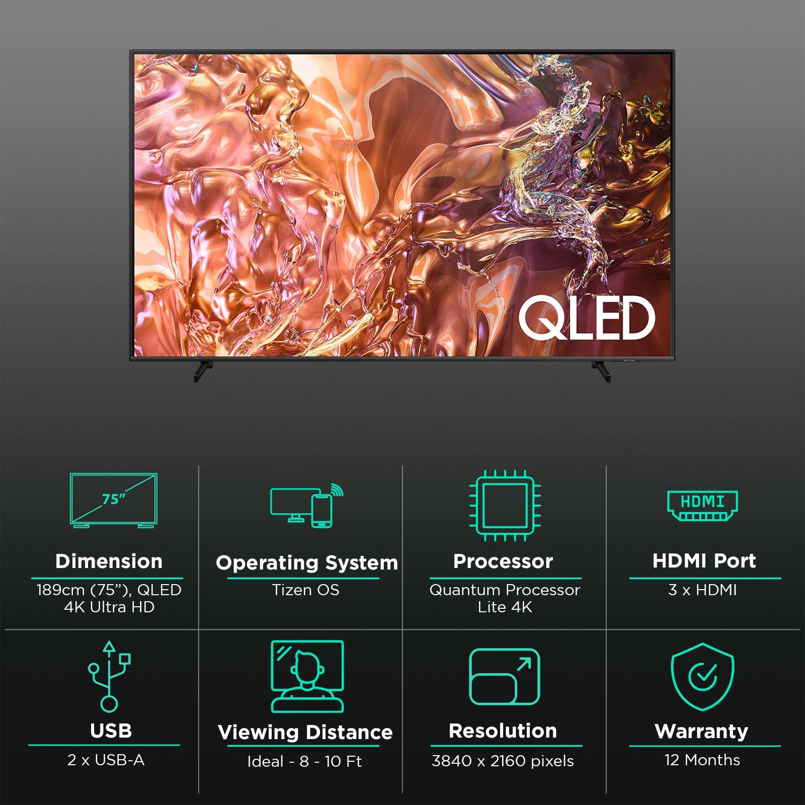 SAMSUNG QE1D 190 cm (75 inch) QLED 4K Ultra HD Smart Tizen TV with 4K Upscaling (2024 model) SAMSUNG QE1D 190 cm (75 inch) QLED 4K Ultra HD Smart Tizen TV with 4K Upscaling (2024 model)_3