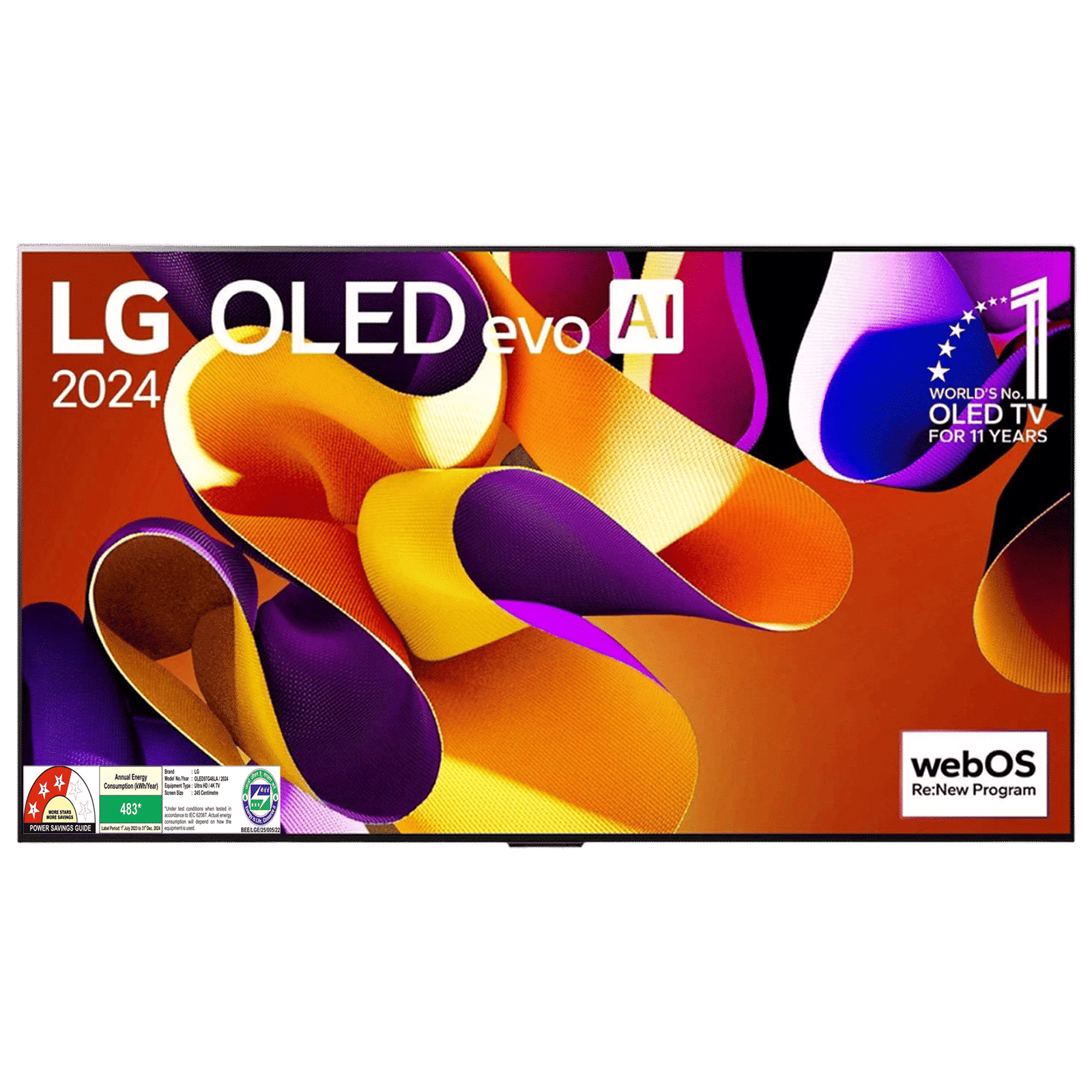 LG evo AI G4 245 cm (97 inch) OLED 4K Ultra HD Smart WebOS TV with Dolby Atmos (2025 model) LG evo AI G4 245 cm (97 inch) OLED 4K Ultra HD Smart WebOS TV with Dolby Atmos (2025 model)_1