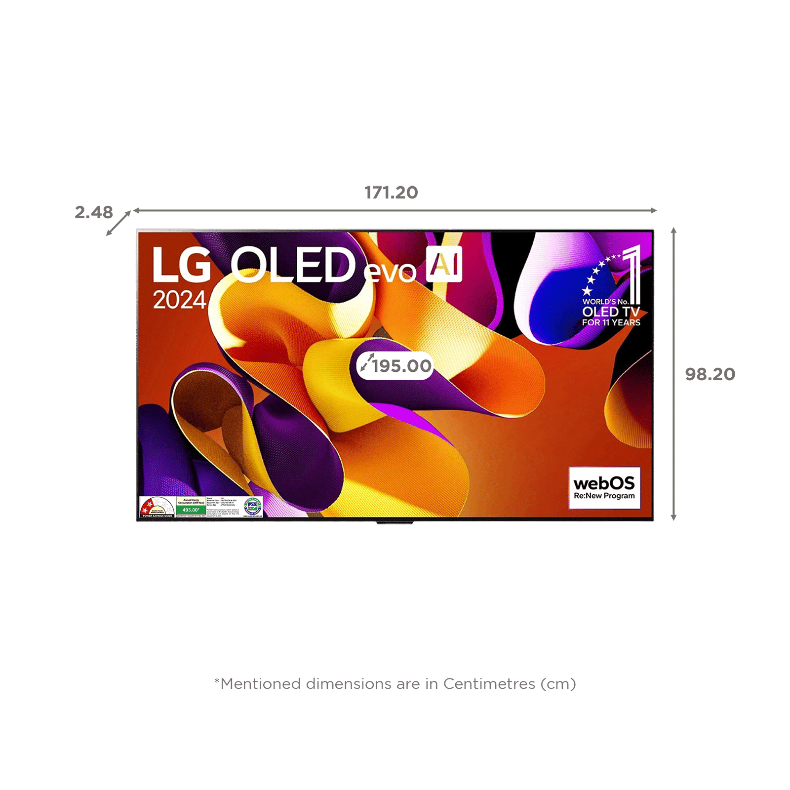 LG evo AI G4 195 cm (77 inch) OLED 4K Ultra HD Smart WebOS TV with Dolby Atmos (2025 model) LG evo AI G4 195 cm (77 inch) OLED 4K Ultra HD Smart WebOS TV with Dolby Atmos (2025 model)_2