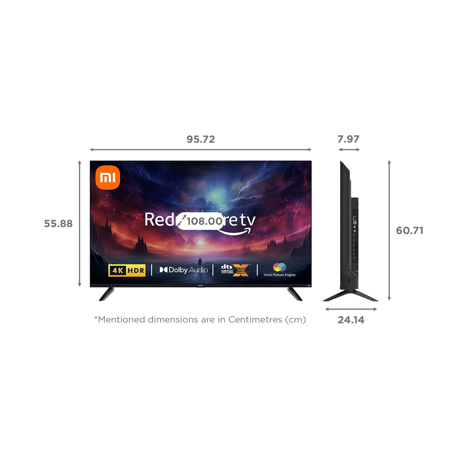 Redmi L43R8-FVIN 109 cm (43 inch) 4K Ultra HD LED Fire TV with Vivid Picture Engine (2023 model) Redmi L43R8-FVIN 109 cm (43 inch) 4K Ultra HD LED Fire TV with Vivid Picture Engine (2023 model)_2
