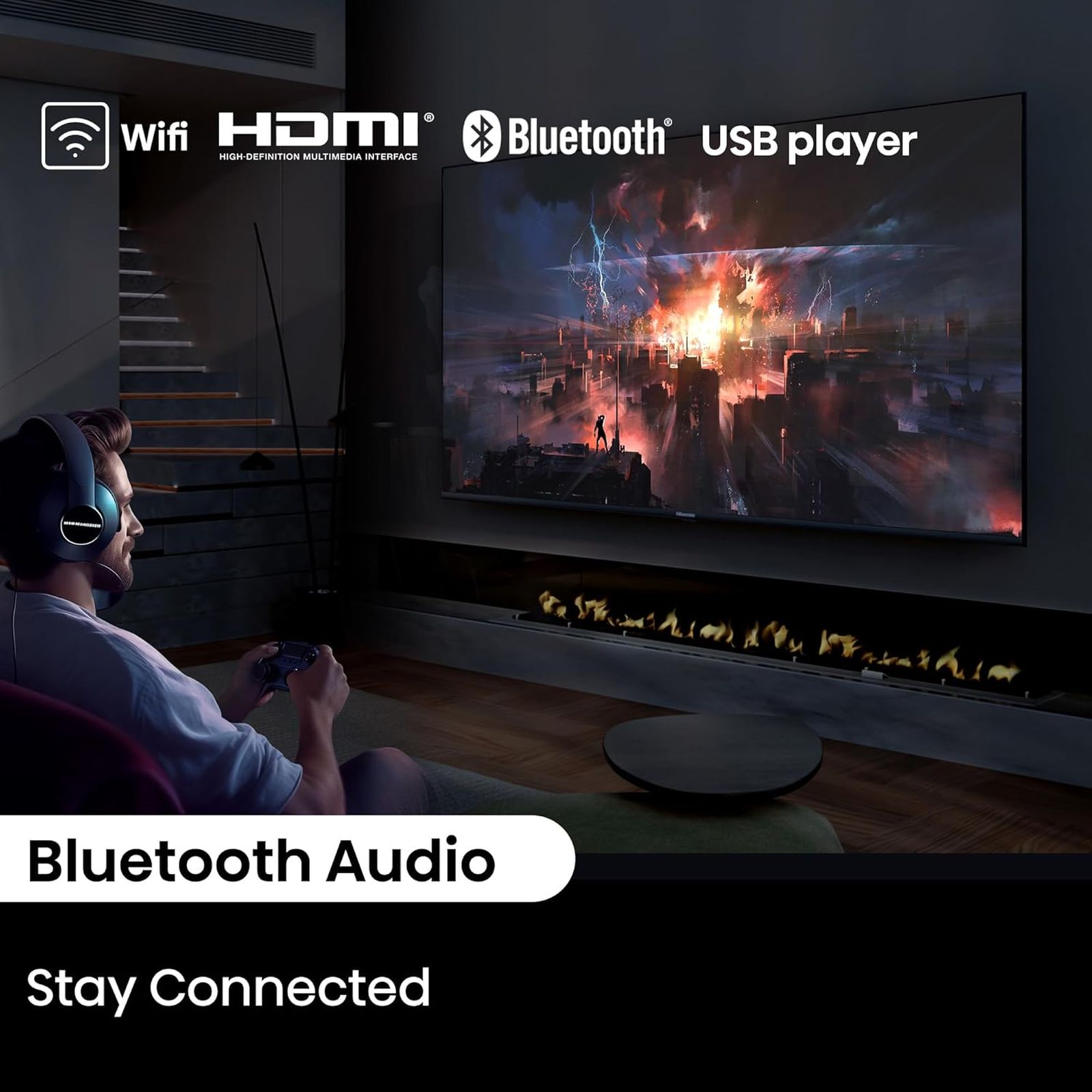 Hisense E6N 165 cm (65 inch) 4K Ultra HD LED Smart Google TV with 4K AI Upscaler (2024 model)_9