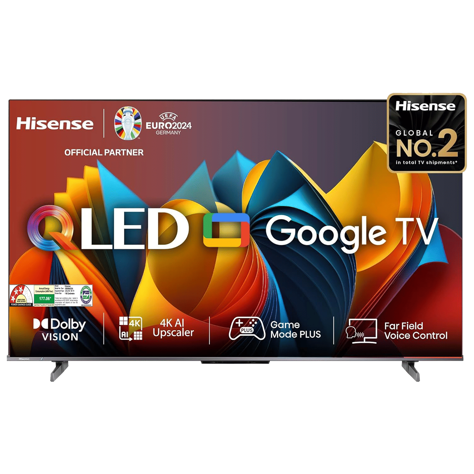 Hisense E68N 140 cm (55 inch) 4K Ultra HD QLED Google TV With Dolby Digital (2024 Model)_1