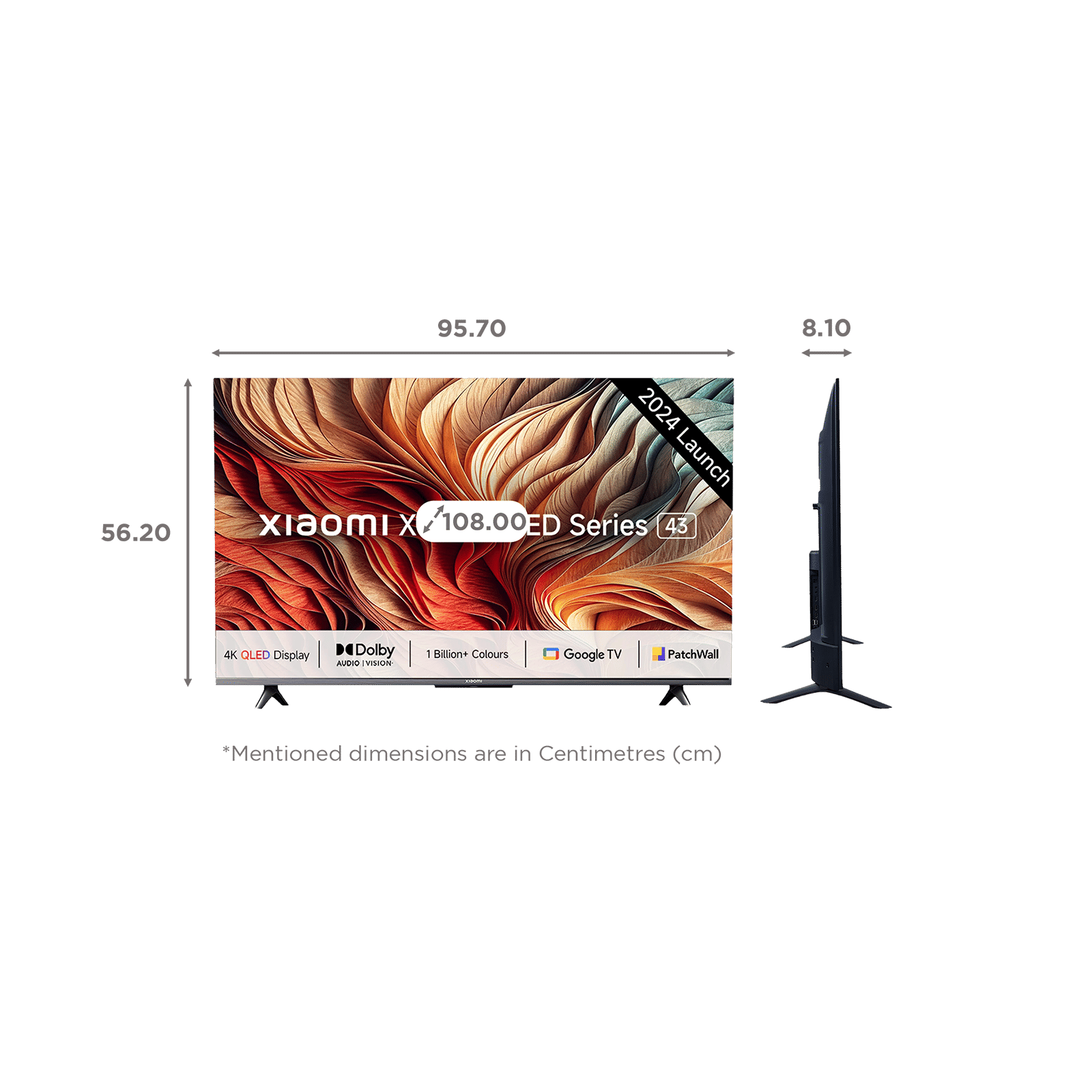 Xiaomi X Pro 109 cm (43 inch) QLED 4K Ultra HD Google TV with Dolby Vision & Dolby Atmos_2